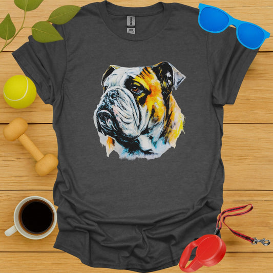 Vibrant Bulldog Graphic Short Sleeve Top product