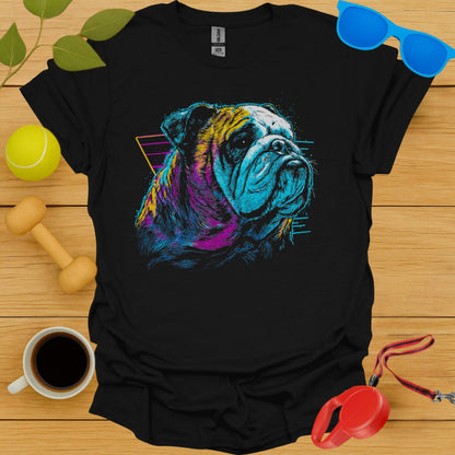 Neon Colorful Bulldog Illustration T-shirt product