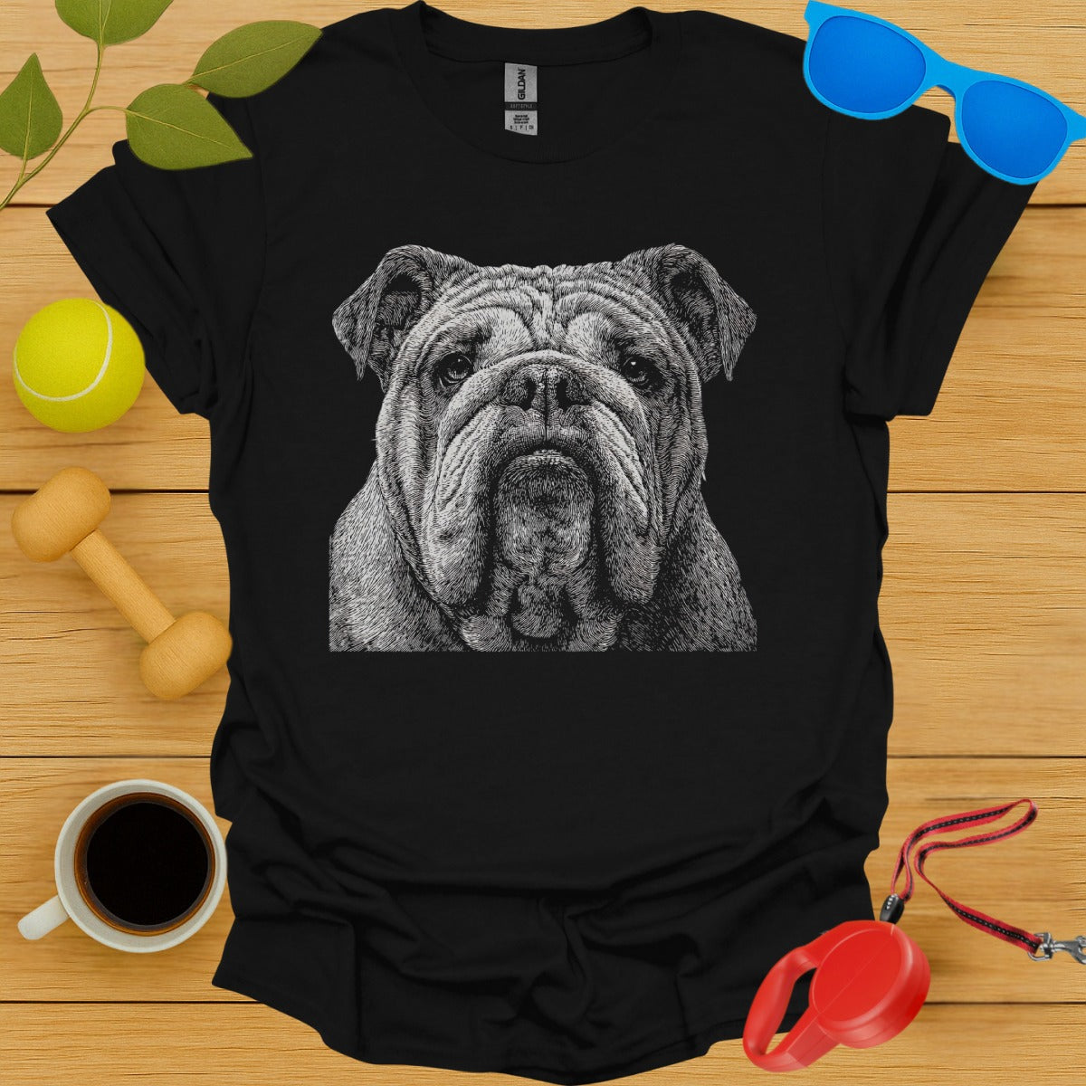 Bulldog Face Graphic Tee Shirt product type