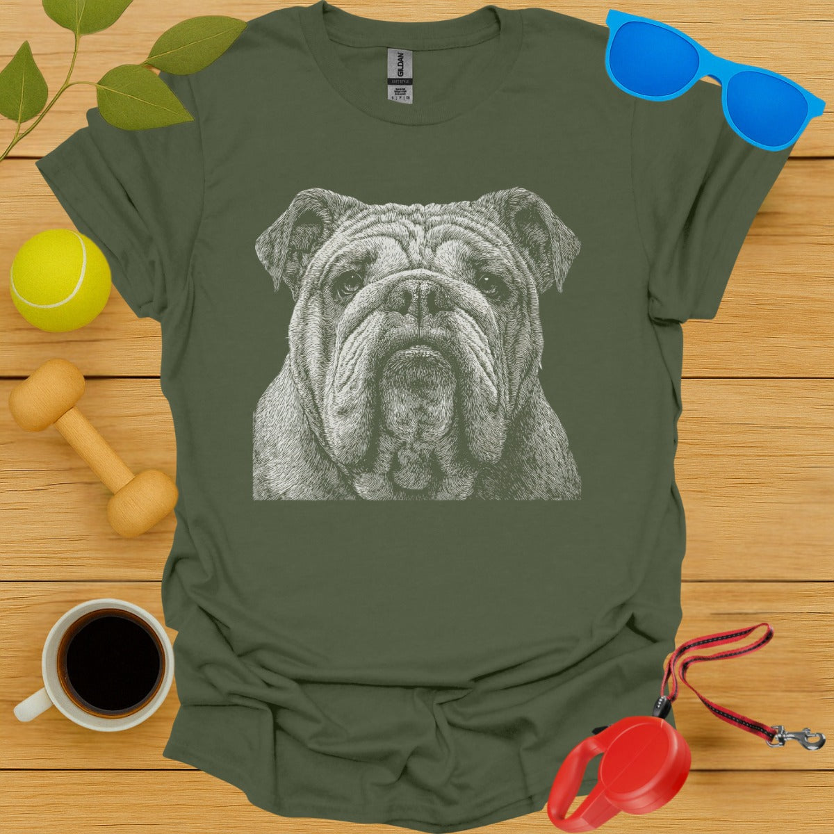 Bulldog Graphic Design Relaxed Fit T-Shirt product type