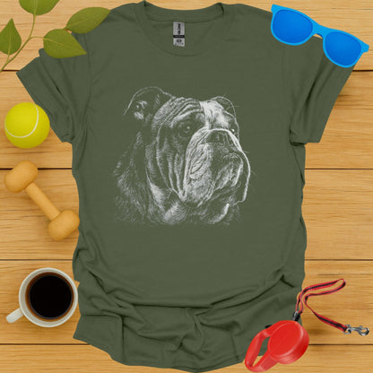 Bulldog Drawing Graphic Design T-Shirt product