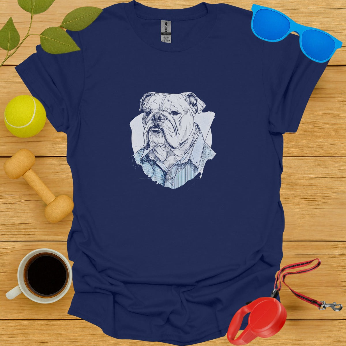 Bulldog Illustration T-shirt Graphic Design product