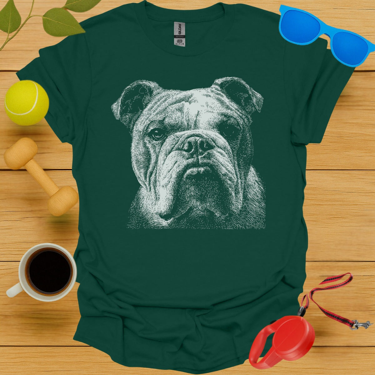 Bulldog Illustration Unisex T-shirt product type