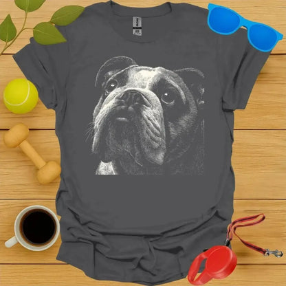 Bulldog Monochrome Portrait Tee