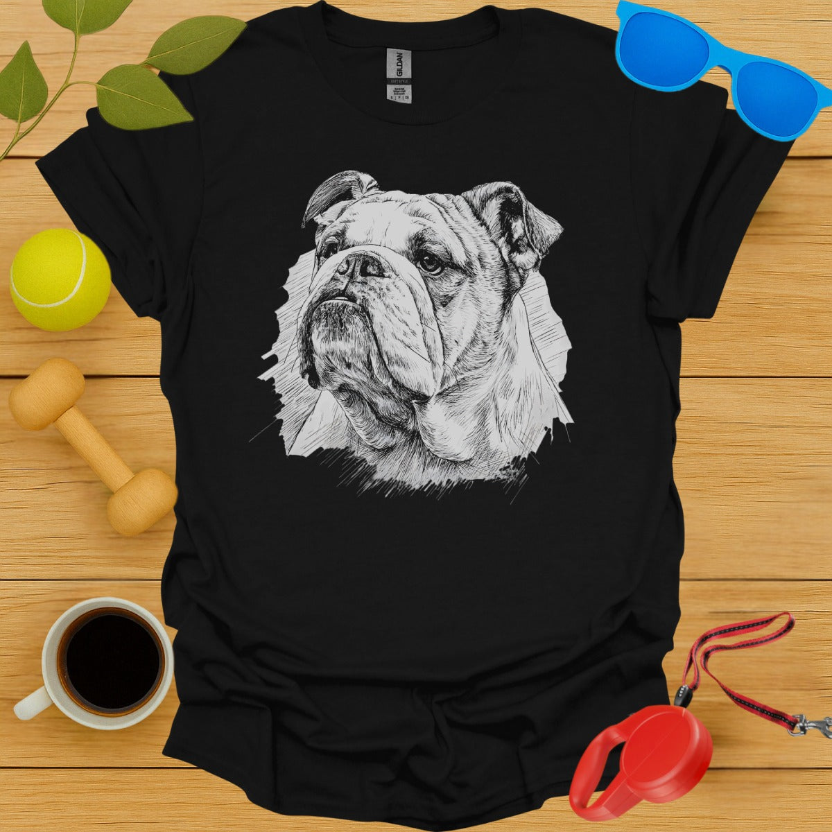 Bulldog Sketch Graphic Tee T-shirt product