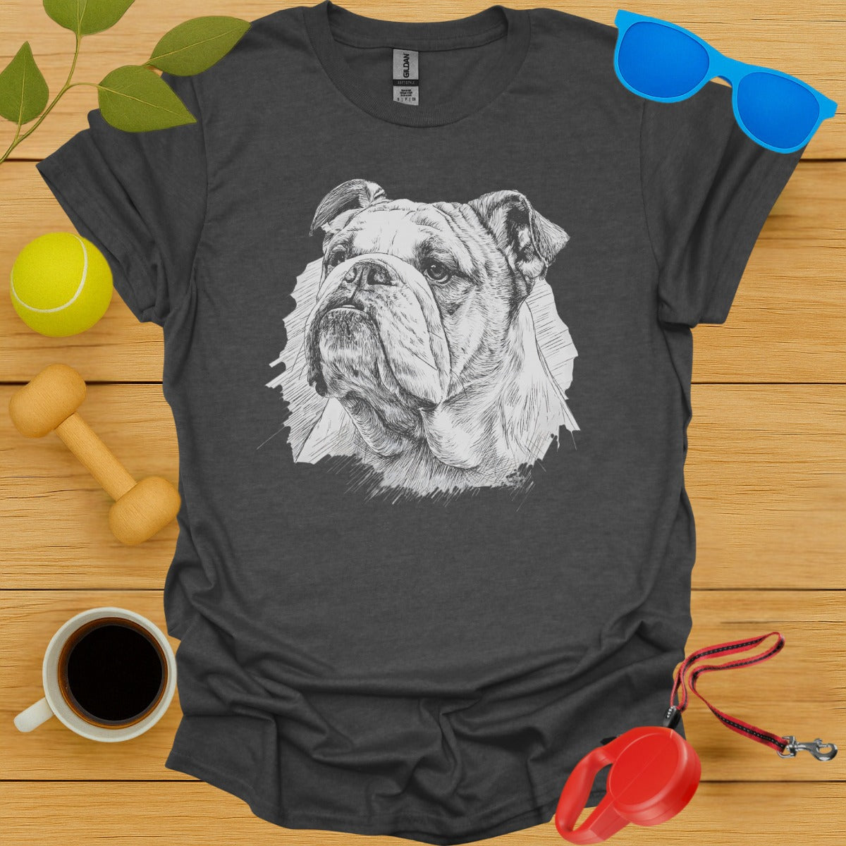 Distinctive Bulldog Sketch Design Women's T-shirt product