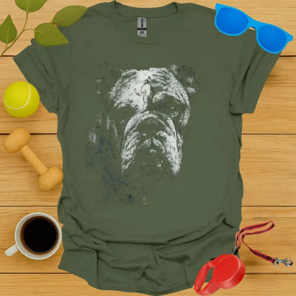 Bulldog Portrait Sketch Tee
