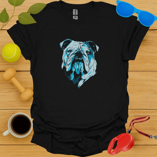 Bulldog Graphic Print Black T-shirt Unique Style product type