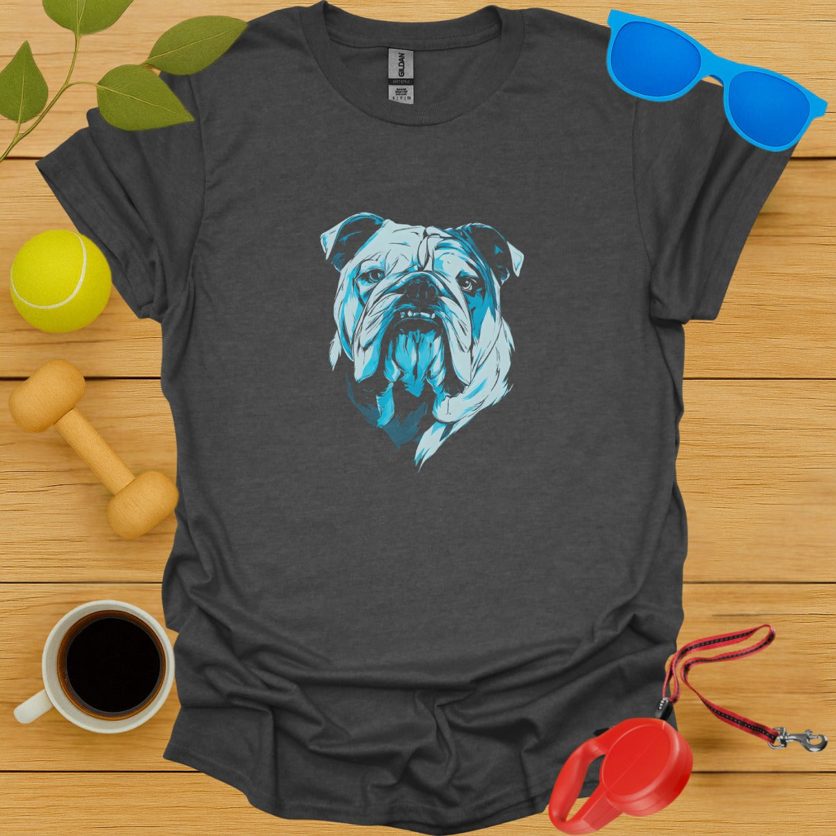 Bulldog Face Design Graphic T-shirt product type