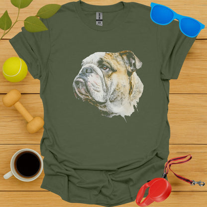 Bulldog Face Graphic Funny Dog Lovers T-shirt product