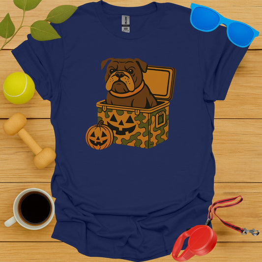 Bulldog Halloween Camouflage Trunk Print Shirt product type