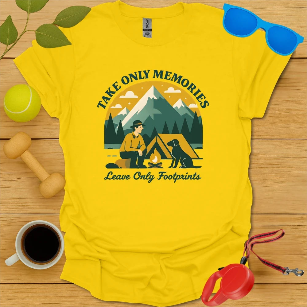 Camping with Dogs | Eco-Friendly Adventure Tee - Daisy