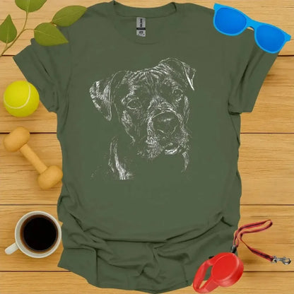 Cane Corso Monochrome Portrait Tee