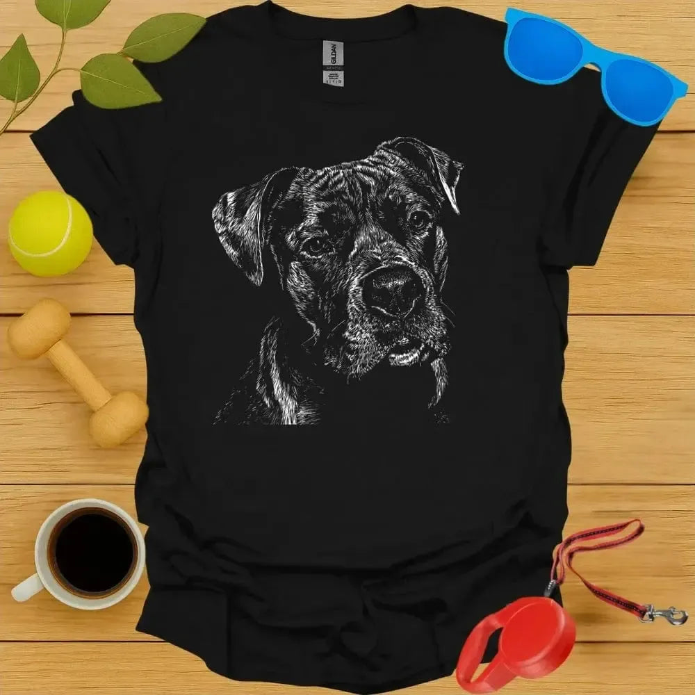 Cane Corso Monochrome Portrait Tee
