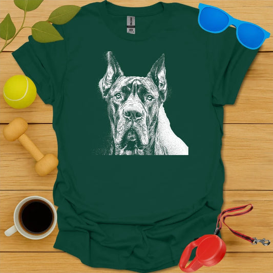 Cane Corso Portrait Drawing Tee