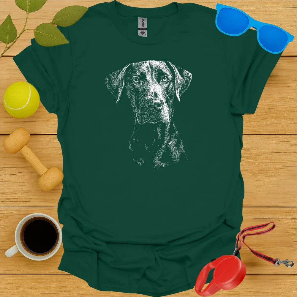 Catahoula Portrait Sketch T Shirt