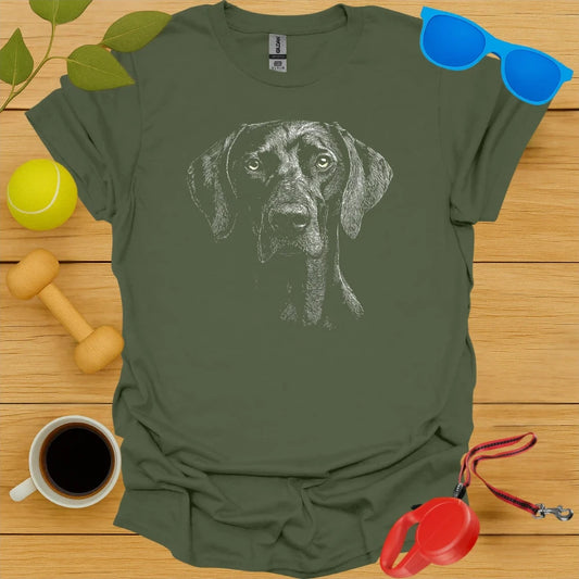 Catahoula Portrait Sketch T Shirt