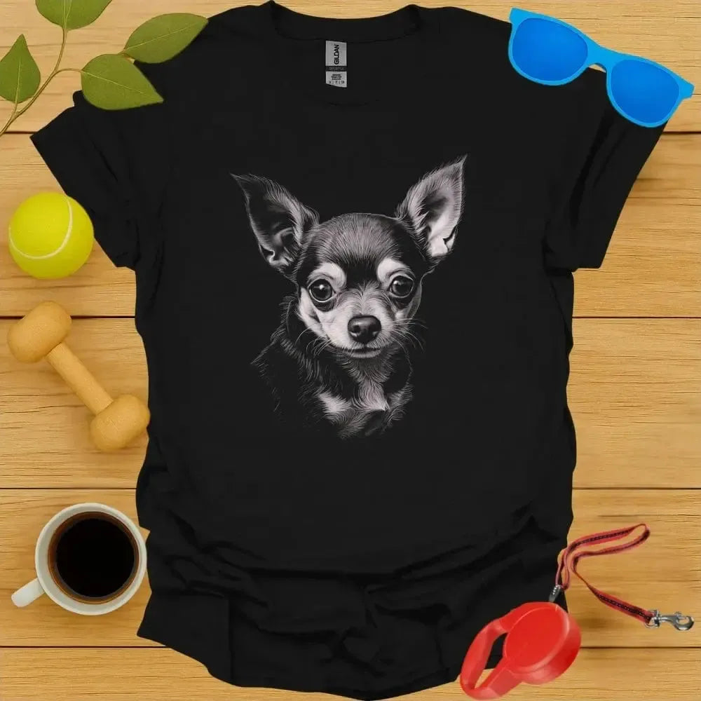 Chihuahua Monochrome Portrait Tee