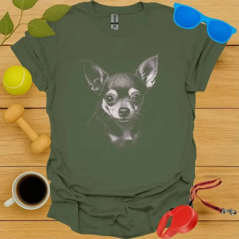 Chihuahua Monochrome Portrait Tee