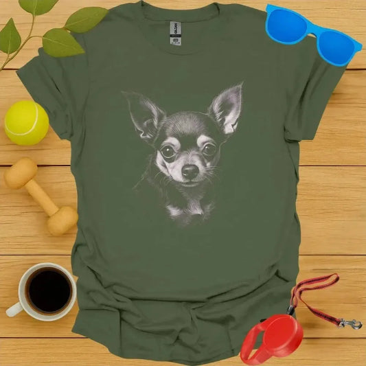 Chihuahua Monochrome Portrait Tee