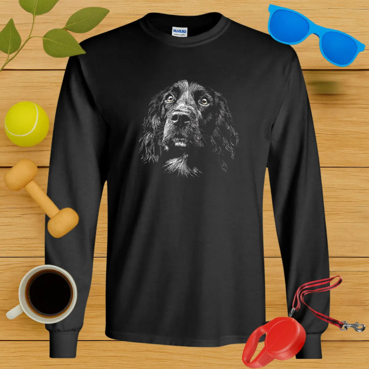 Cocker Spaniel Portrait Long Sleeve Tee