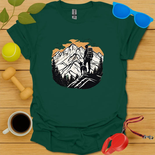 Conquer Peaks Together | Dog Hiking Shirt