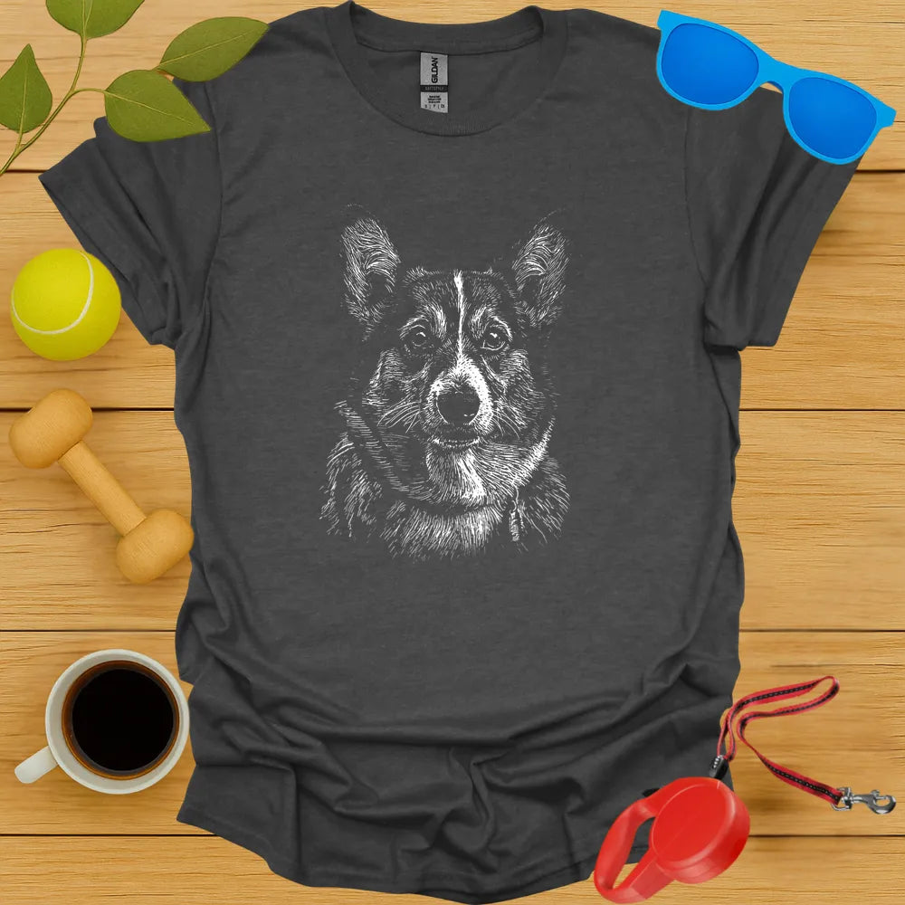 Corgi Portrait T-Shirt