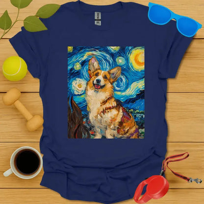 Corgi Van Gogh Portrait Tee