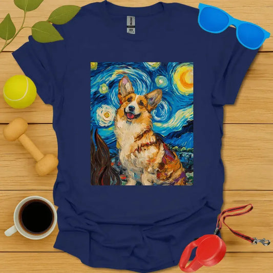 Corgi Van Gogh Portrait Tee