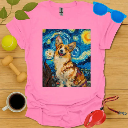 Corgi Van Gogh Portrait Tee