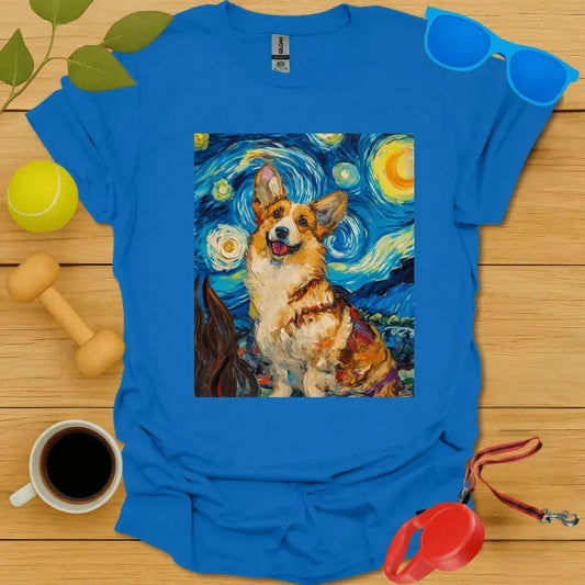 Corgi Van Gogh Portrait Tee