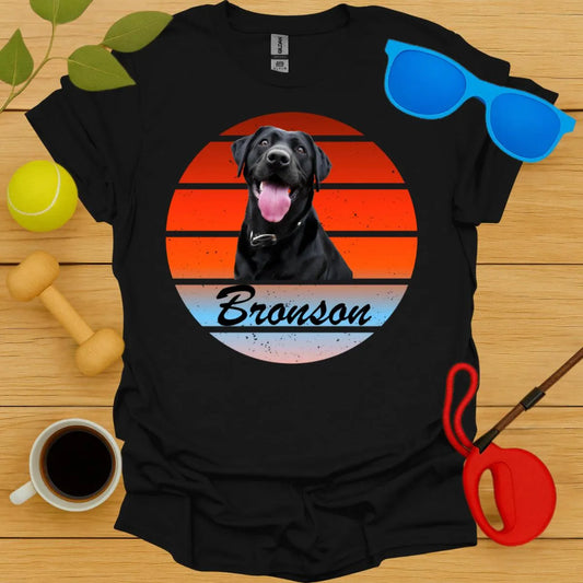 Custom Retro Sunet T-Shirt