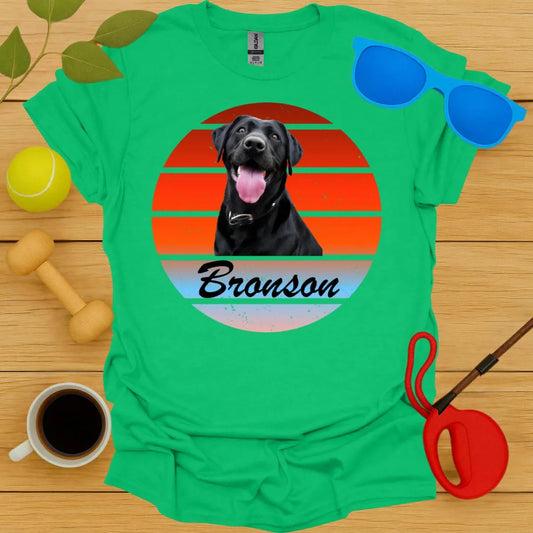 Custom Retro Sunet T-Shirt