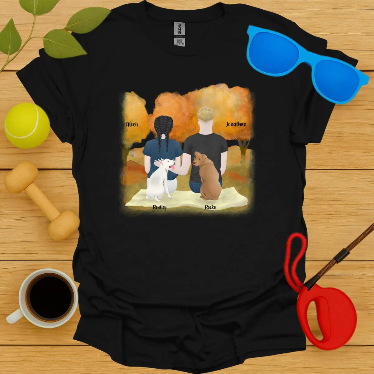 Custom You, Me and The Dogs Tee