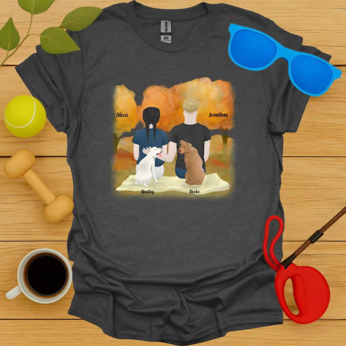 Custom You, Me and The Dogs Tee