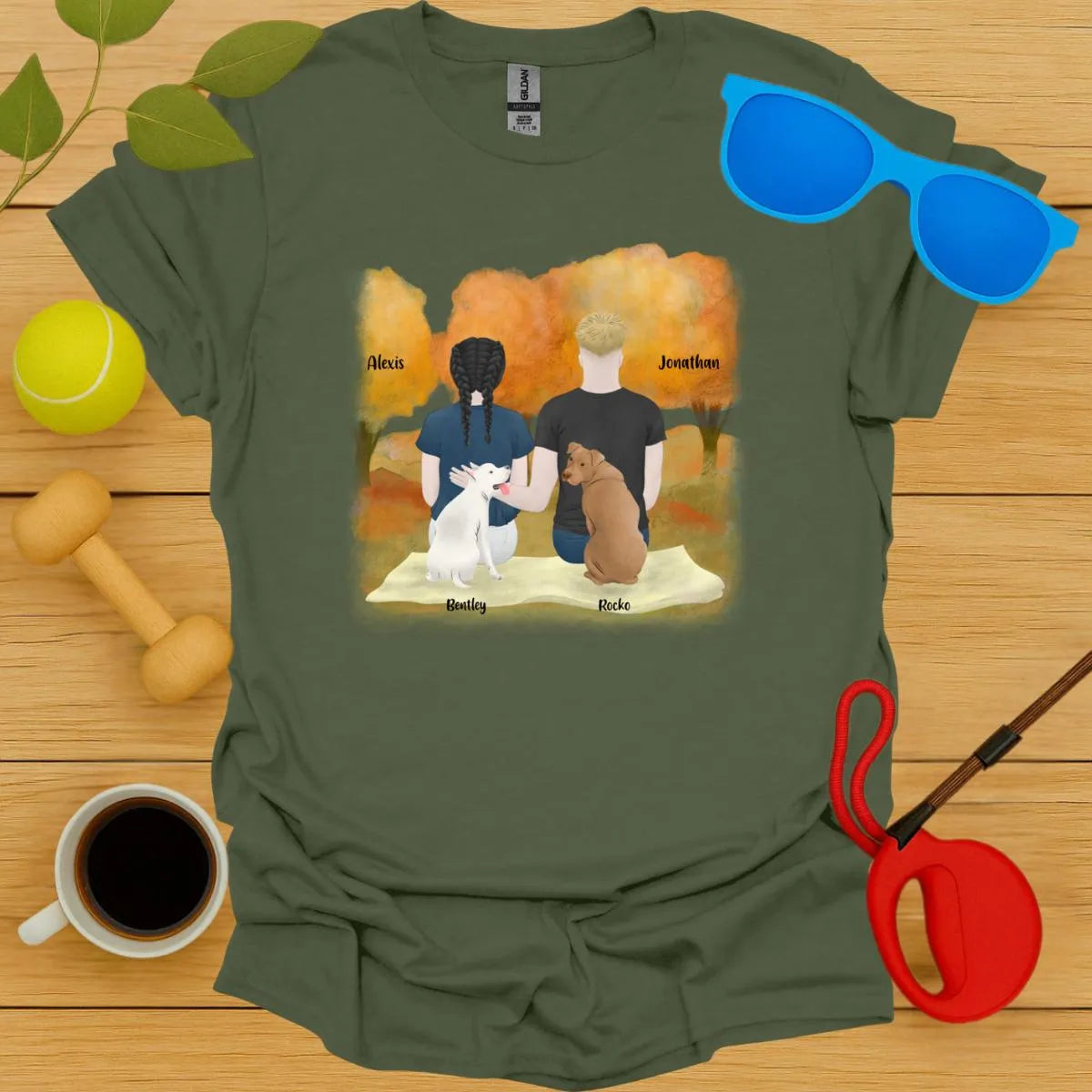 Custom You, Me and The Dogs Tee