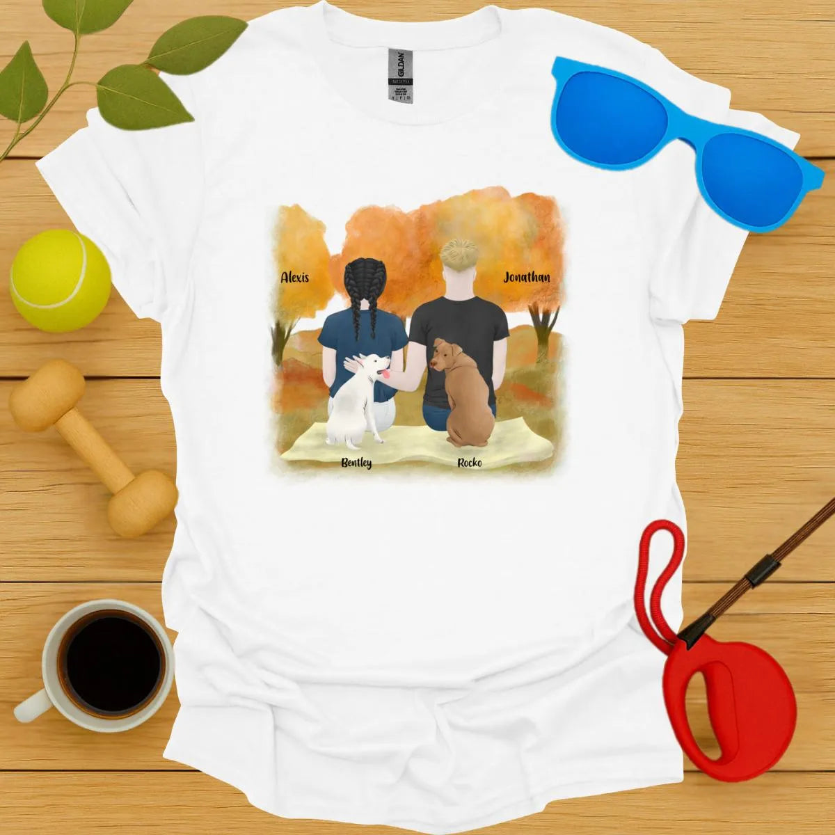 Custom You, Me and The Dogs Tee