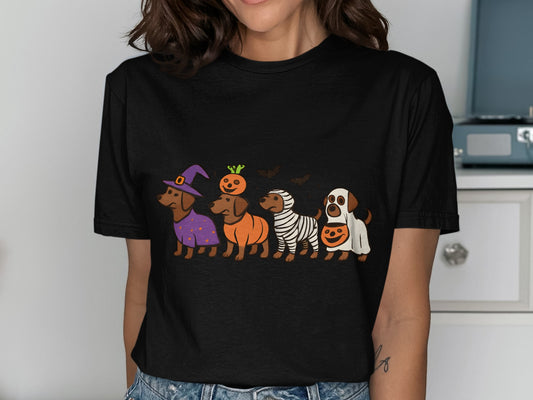 Cute Halloween Themed Dogs Graphic T-Shirt product