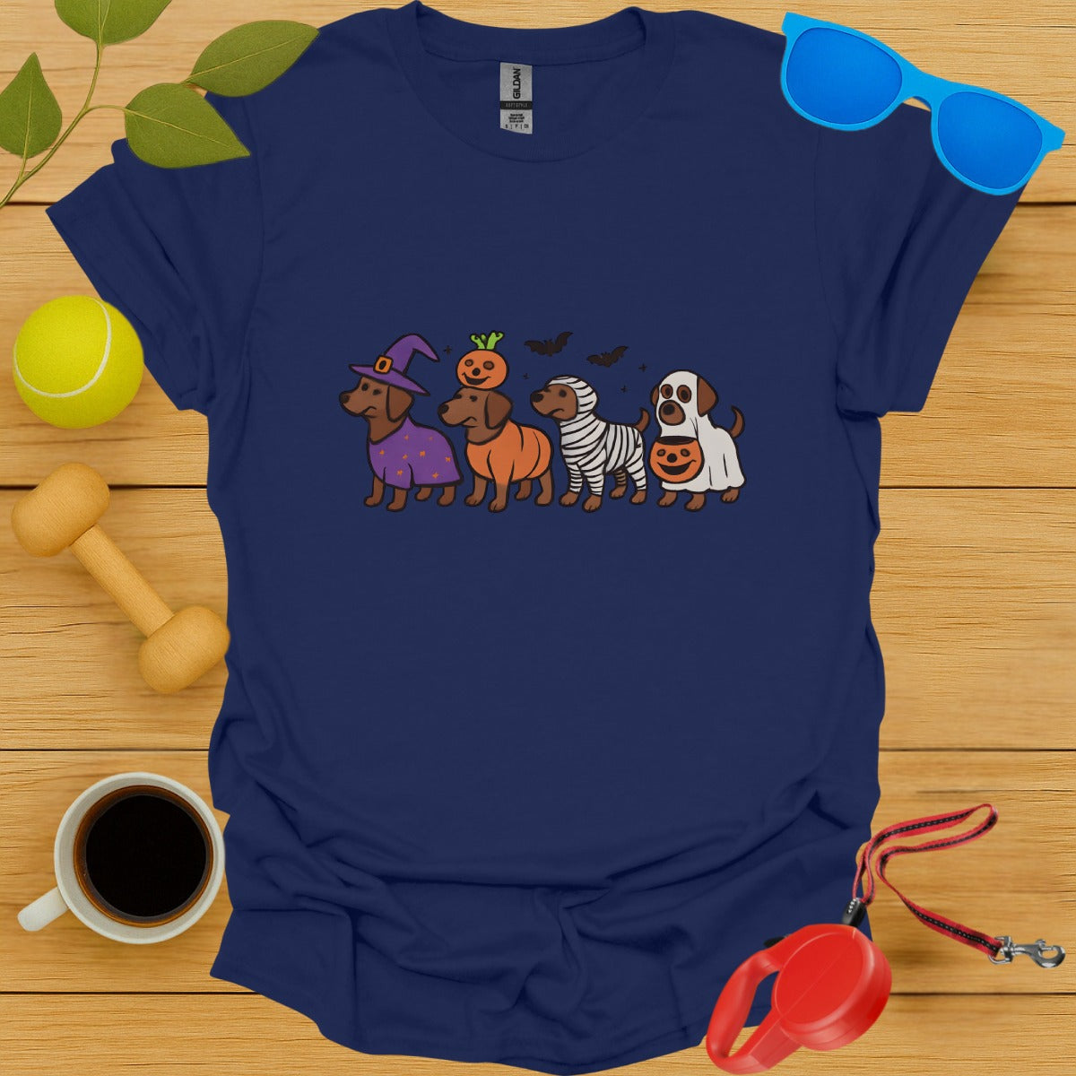 Halloween Dogs in Costumes Graphic Tee Shirt product type