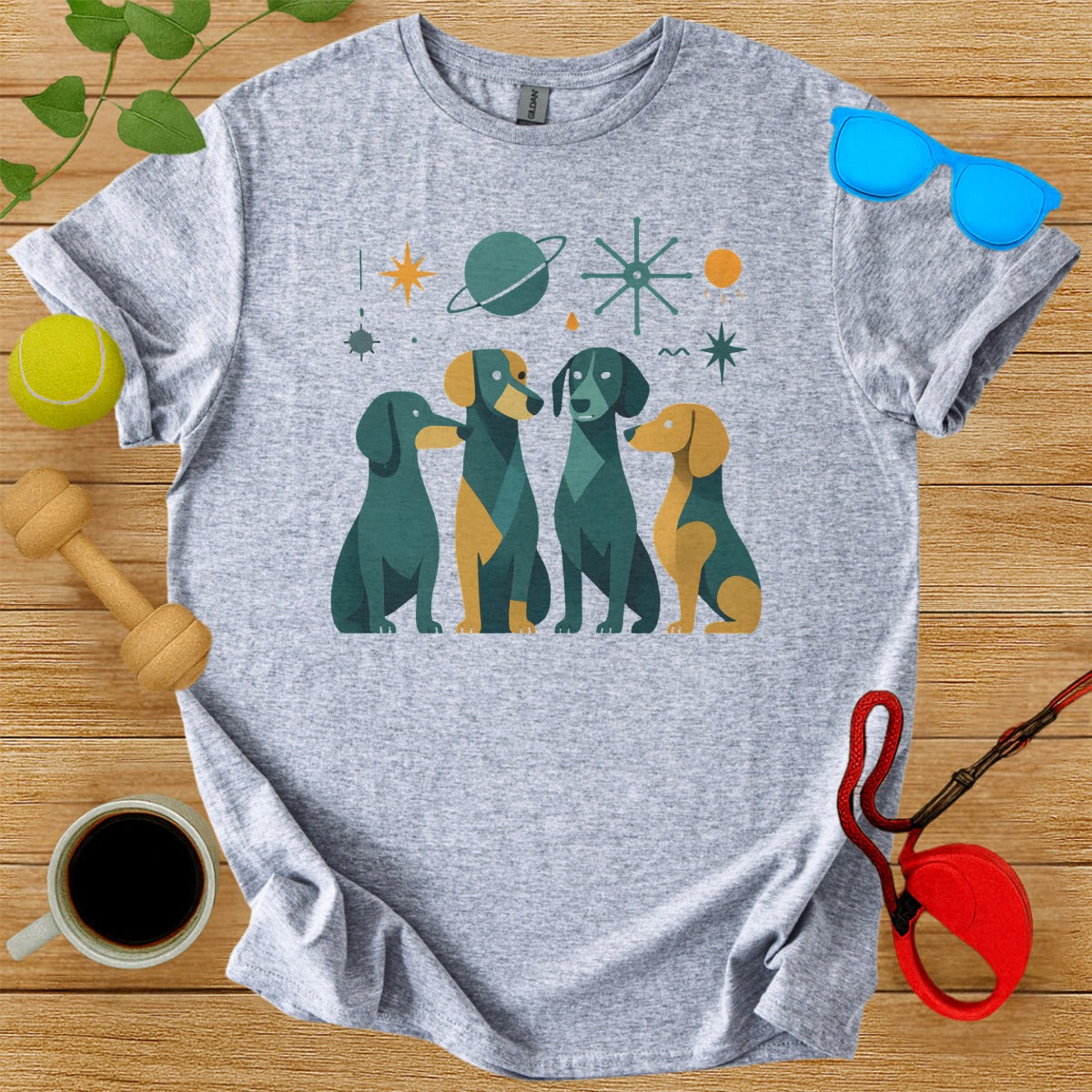 Cosmic Dogs Graphic Tee Perfect for Dog Lovers