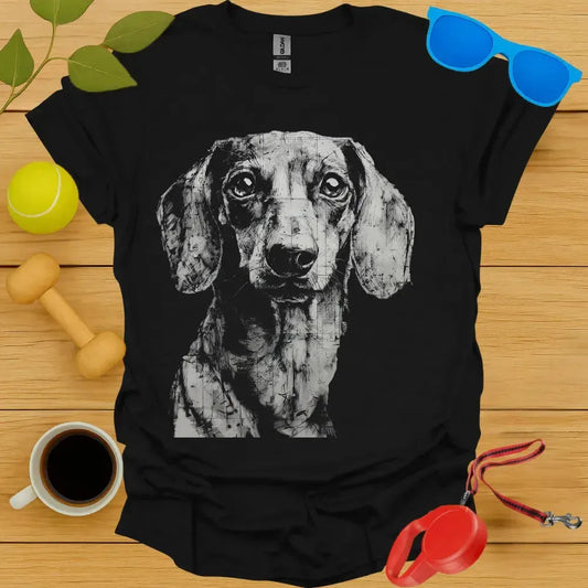 Dachshund Portrait Sketch Tee