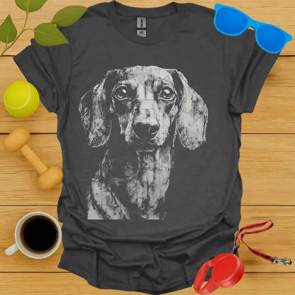 Dachshund Portrait Sketch Tee