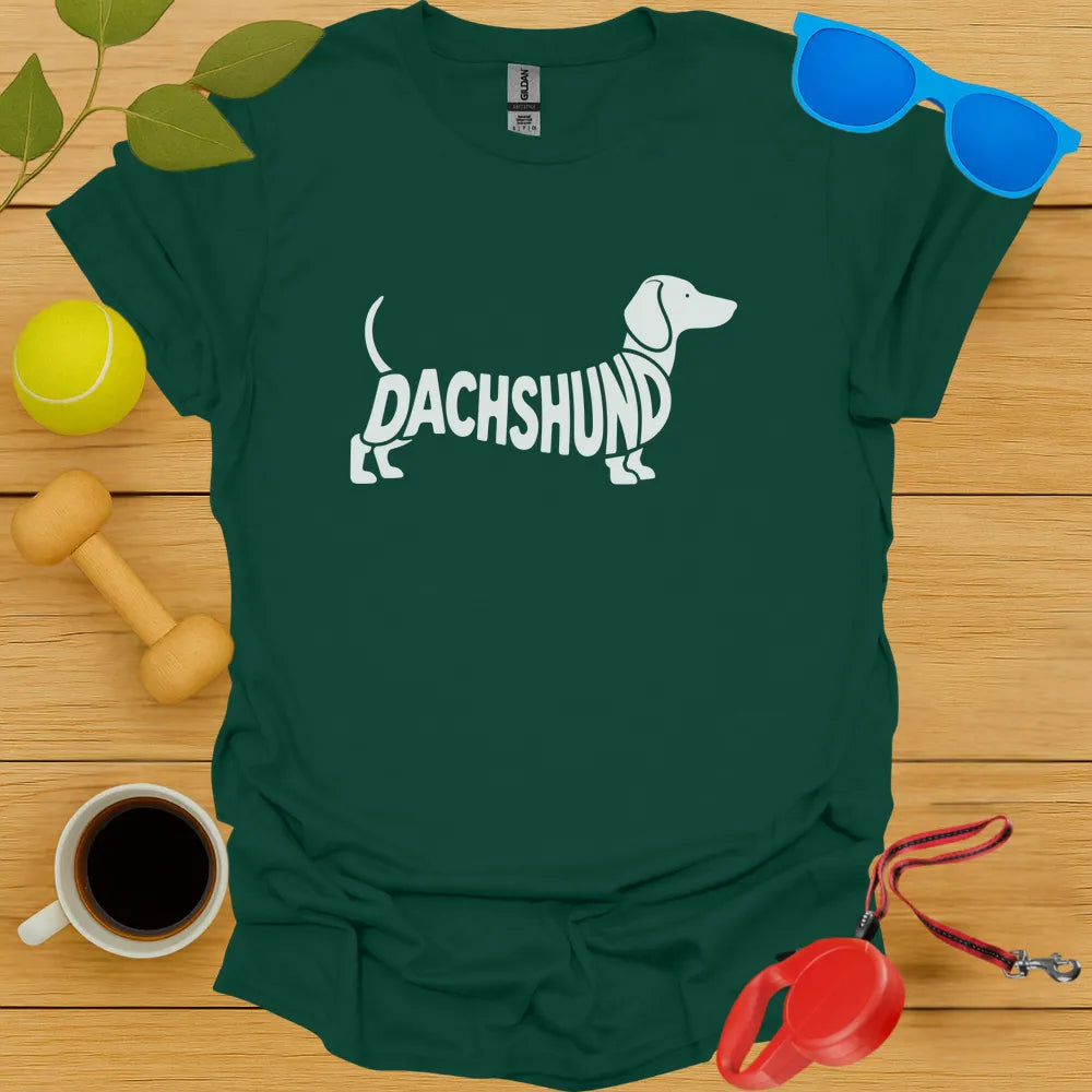 Dachshund Typography Tee