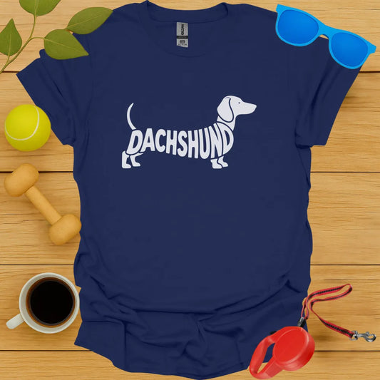 Dachshund Typography Tee