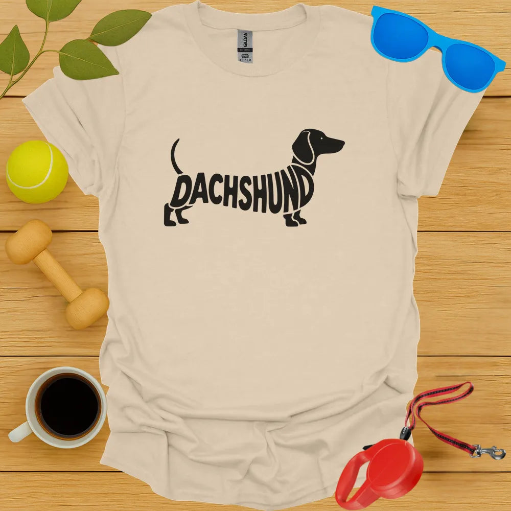 Dachshund Typography Tee