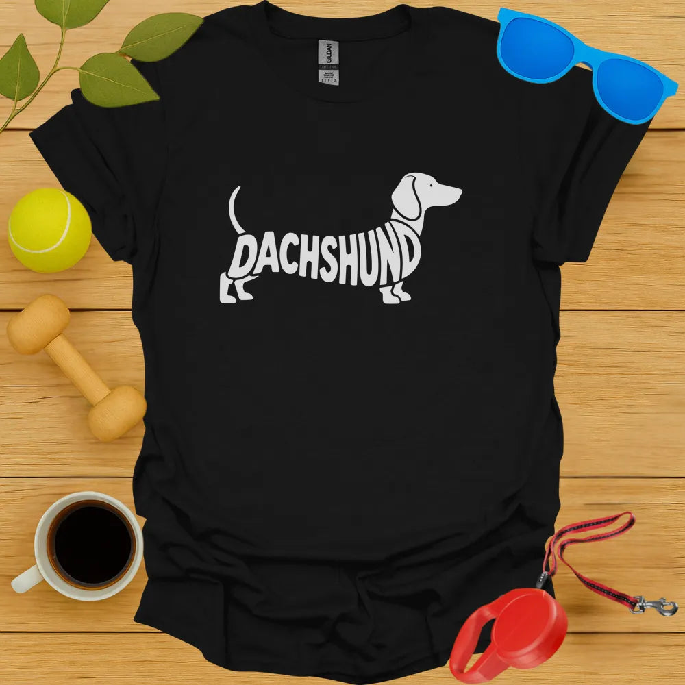 Dachshund Typography Tee