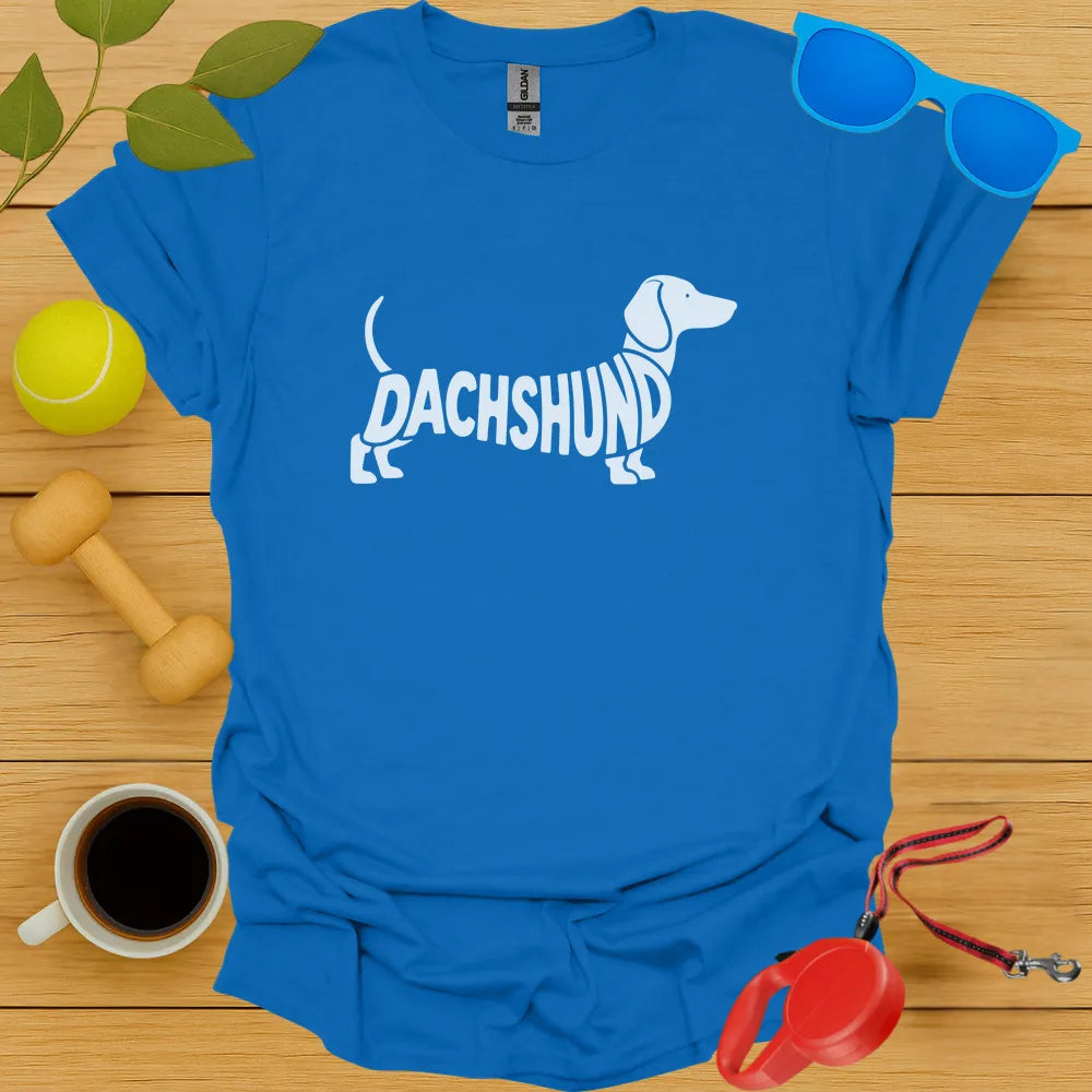 Dachshund Typography Tee