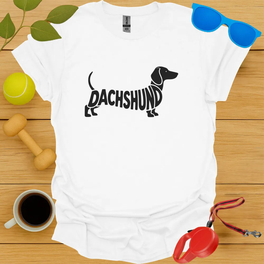 Dachshund Typography Tee