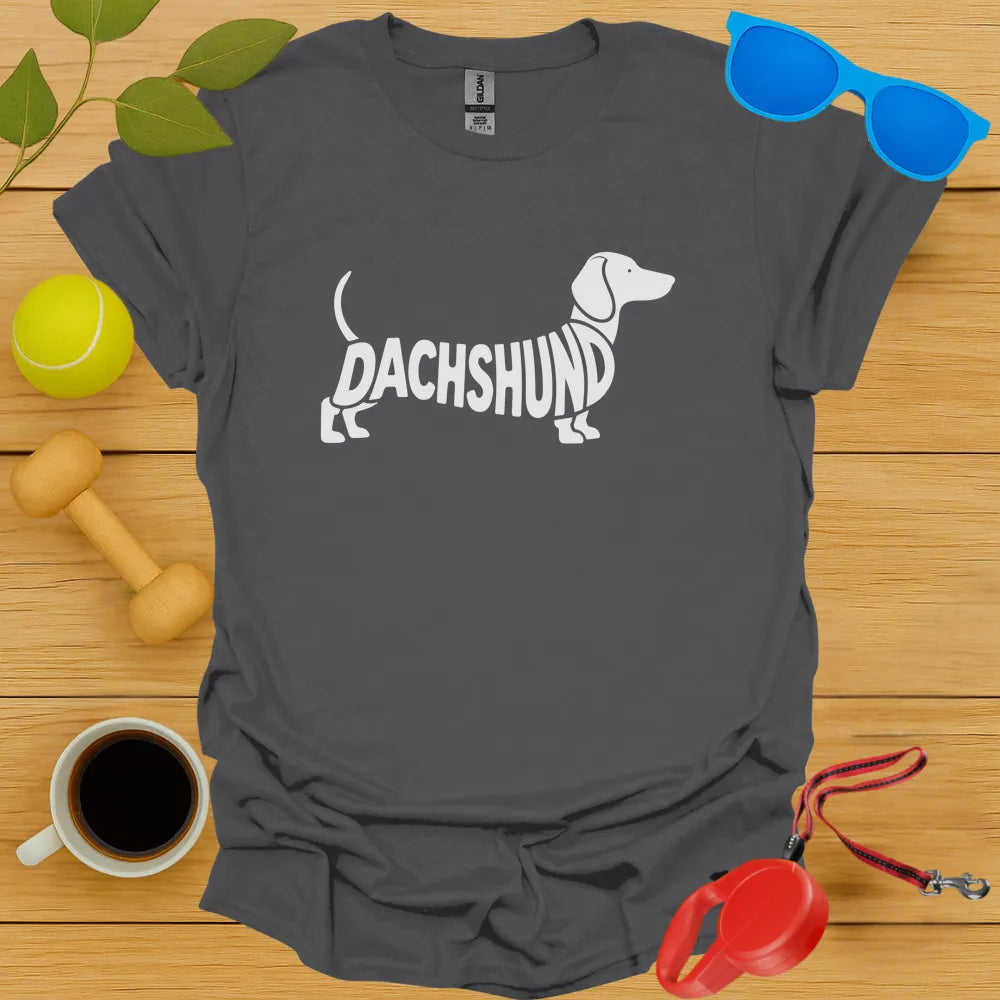 Dachshund Typography Tee