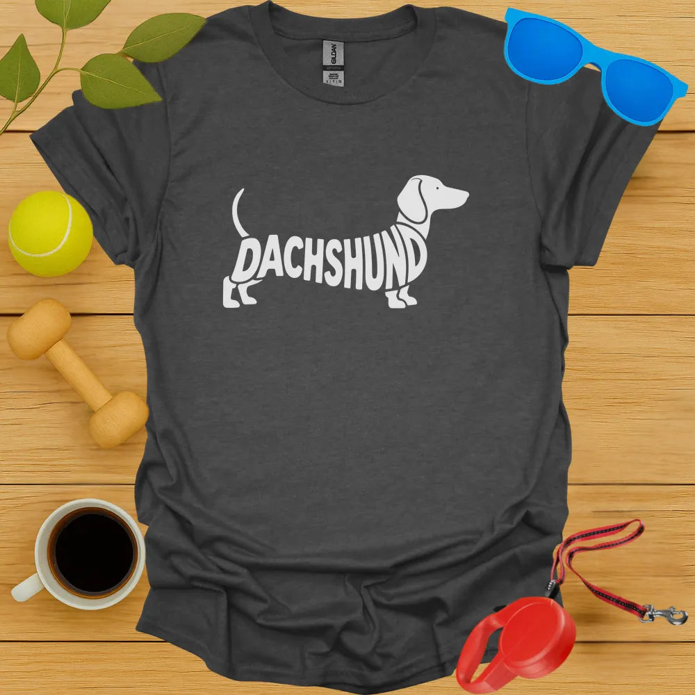 Dachshund Typography Tee